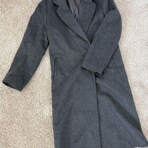 Quince women’s Italian wool single-breasted coat